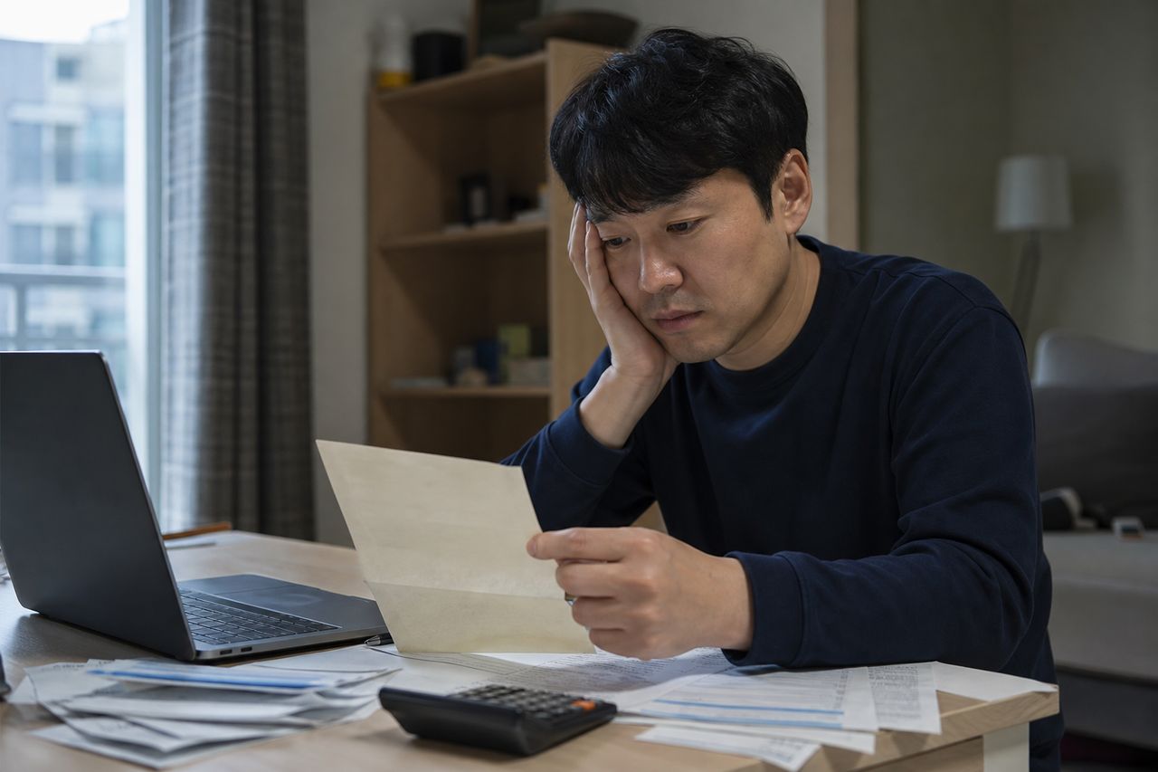 중도금 대출을 갚지 못할 때 개인회생이 가능한가요? 관련 상황을 보여주는 이미지 — 서류를 검토하는 모습