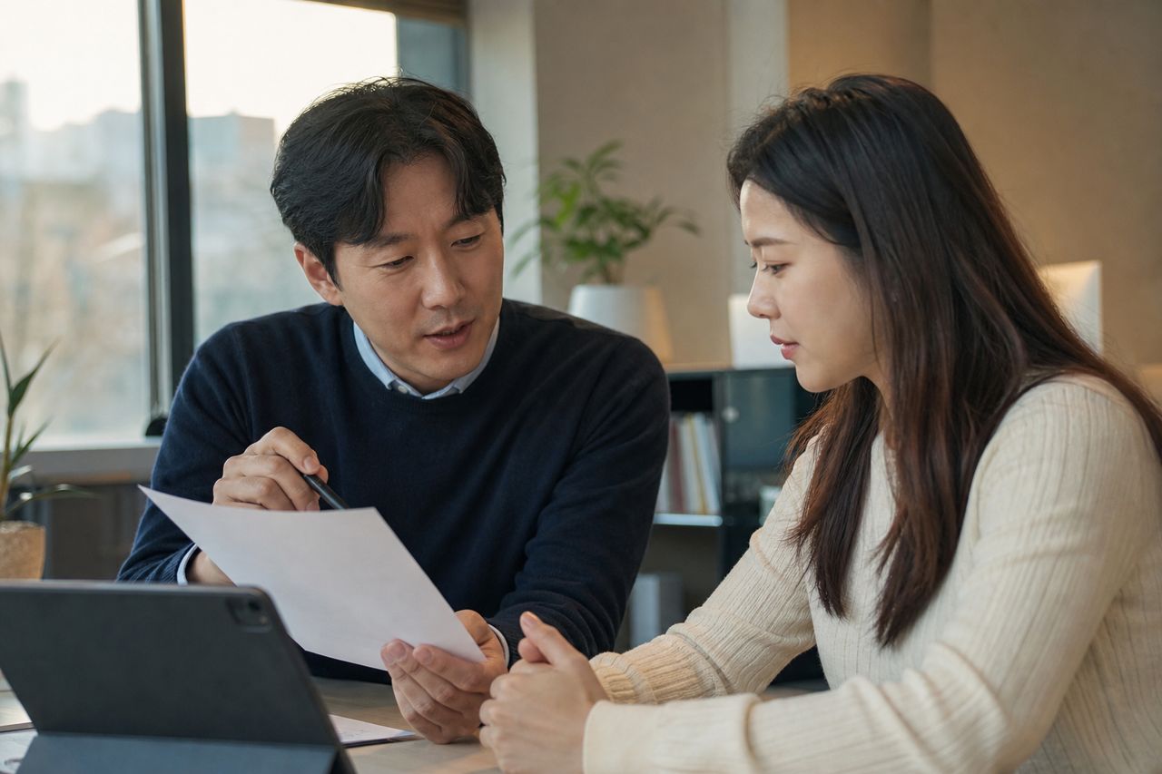 서울 개인회생법원 주소 및 위치 안내 찾아가는 방법 관련 전문가 상담·서류 검토 장면