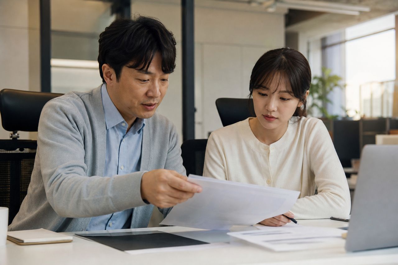다중채무자 개인회생, 채권자가 10곳 이상이면 인가가 더 어렵나? 관련 전문가 상담·서류 검토 장면