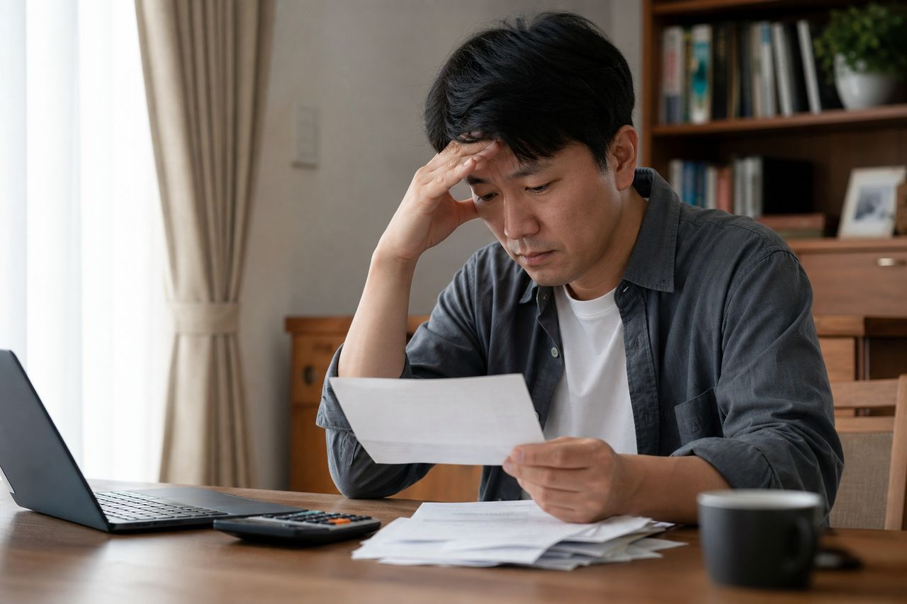 자영업자 개인회생, 매출보다 실제 소득 입증이 어려운 이유 관련 상황을 보여주는 이미지 — 서류를 검토하는 모습