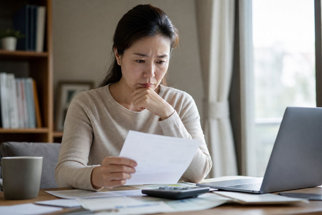 개인회생 중 해고당하면 어떻게 되나요? 직장 잃은 채무자의 현실 관련 상황을 보여주는 이미지 — 서류를 검토하는 모습