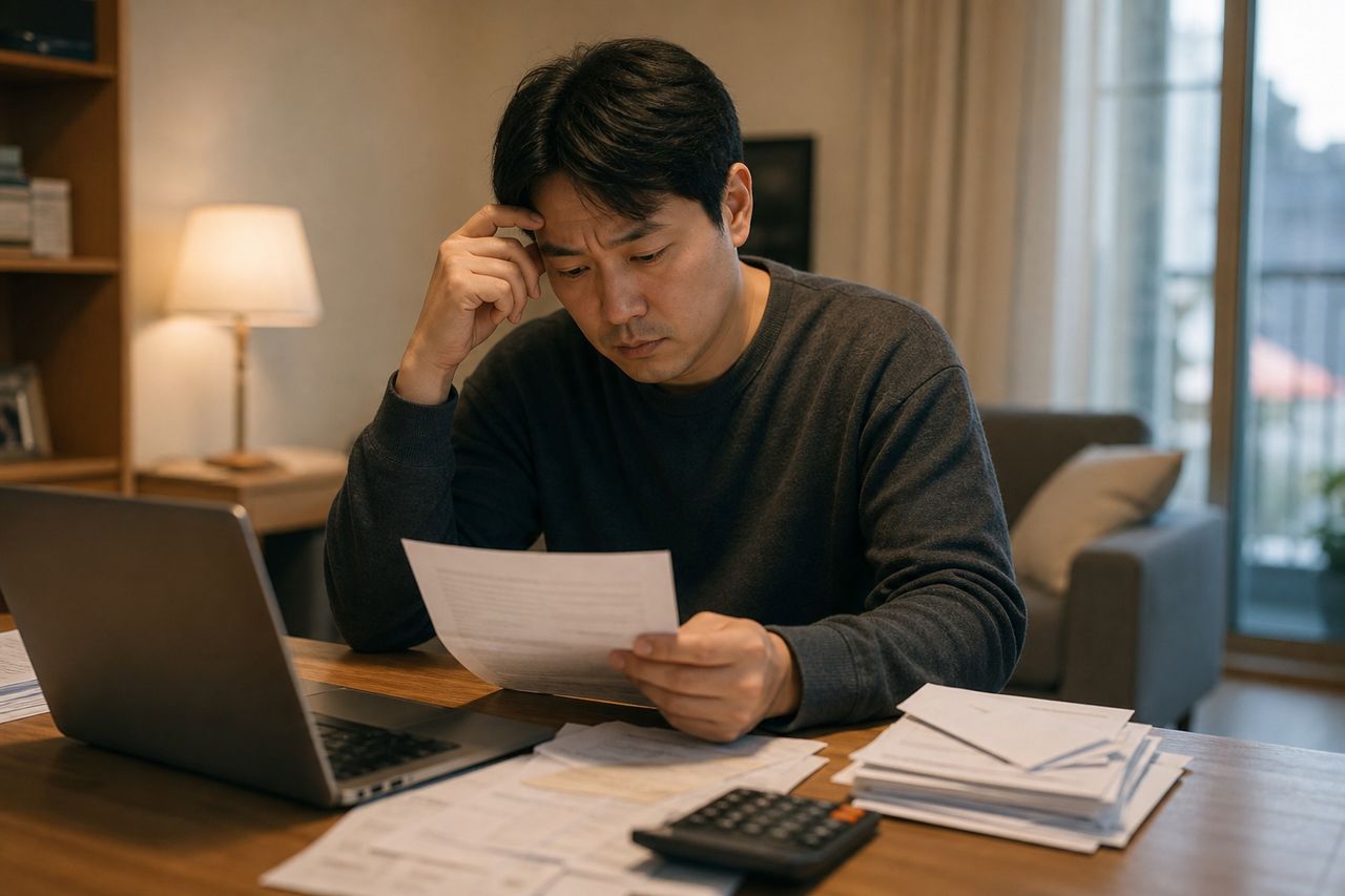 상속받은 재산이 있으면 개인회생·파산 신청 자체가 불가능할까? 관련 상황을 보여주는 이미지 — 서류를 검토하는 모습