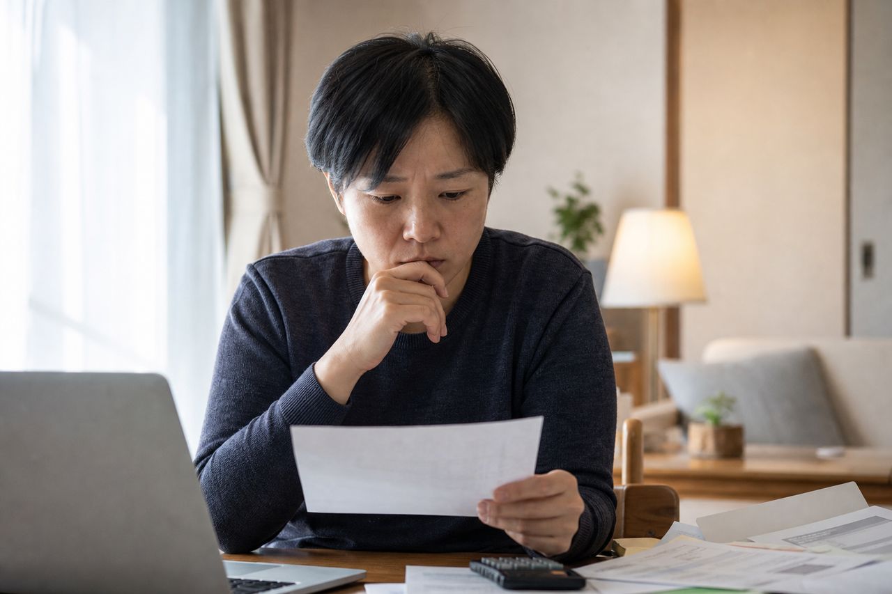 공무원 개인회생, 직장에 알려질 가능성과 급여압류를 구분해야 하는 이유 관련 상황을 보여주는 이미지 — 서류를 검토하는 모습