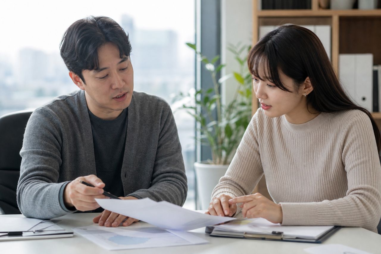 공무원 개인회생, 직장에 알려질 가능성과 급여압류를 구분해야 하는 이유 관련 전문가 상담·서류 검토 장면